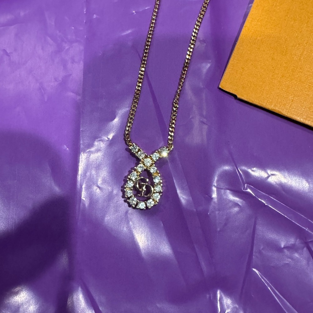 Dior Teardrop Necklace